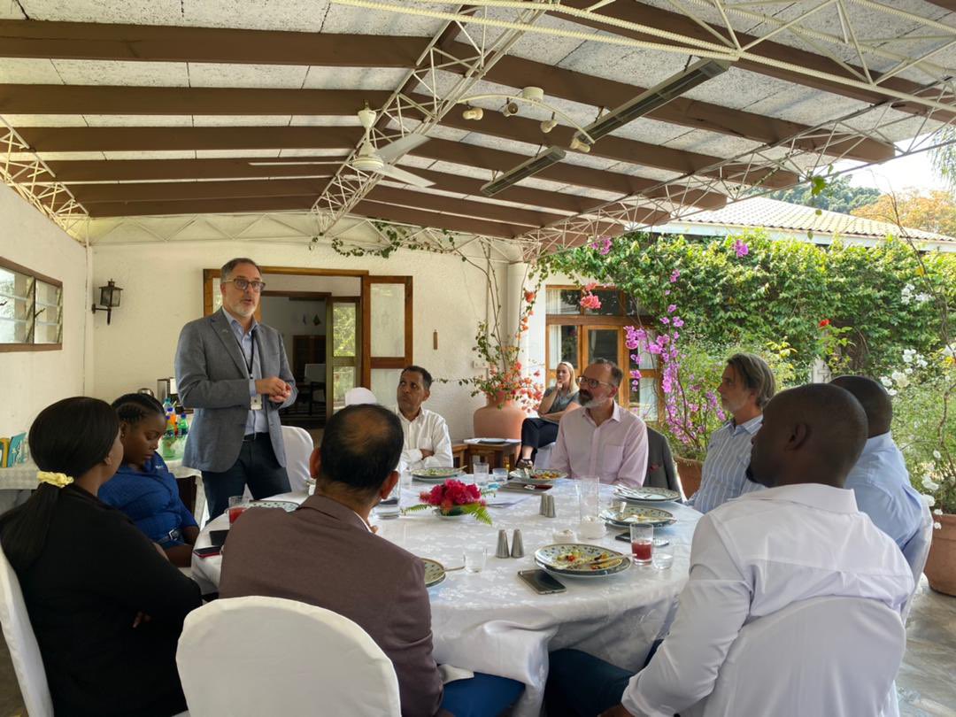 SweAmbZam's tweet photo. On Monday I met 🇸🇪 businesses in Ndola, and today I hosted the Lusaka-based companies at the residence! Looking forward to close collaboration! #SweZam https://t.co/qjLInZ7luu