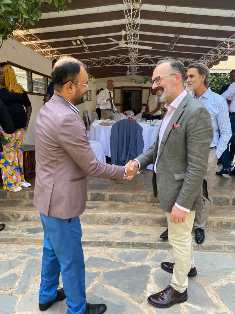 SweAmbZam's tweet photo. On Monday I met 🇸🇪 businesses in Ndola, and today I hosted the Lusaka-based companies at the residence! Looking forward to close collaboration! #SweZam https://t.co/qjLInZ7luu