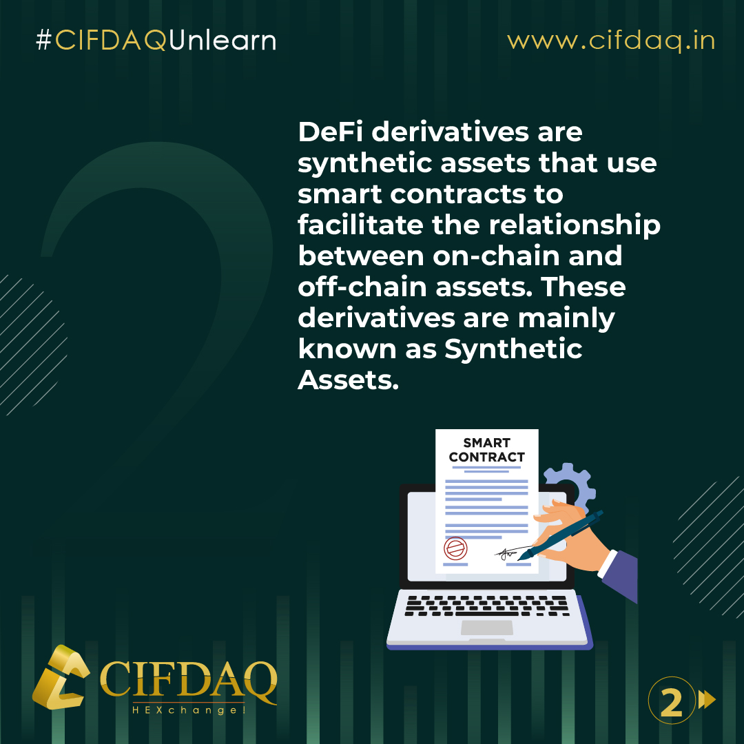 cifdaq's tweet image. #DeFi #Derivatives Explained via #CIFDAQUnlearn