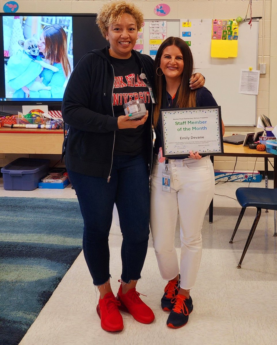 masterteacher24's tweet photo. So proud of this Staff Member of the Month! @EmilyDeVane3 you rock!!! #passion https://t.co/eQirmvV6tJ