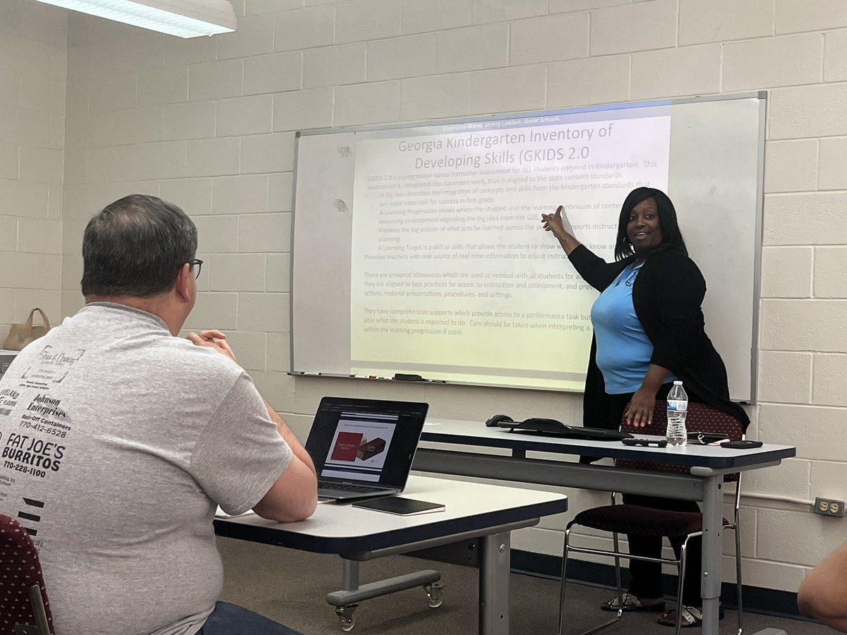 MsAngelPugh's tweet photo. Enjoying the opportunity to collaborate and learn more about GSCS assessments with @TeshaWoodard1 #gscstesting https://t.co/eJq0xf5TJ8