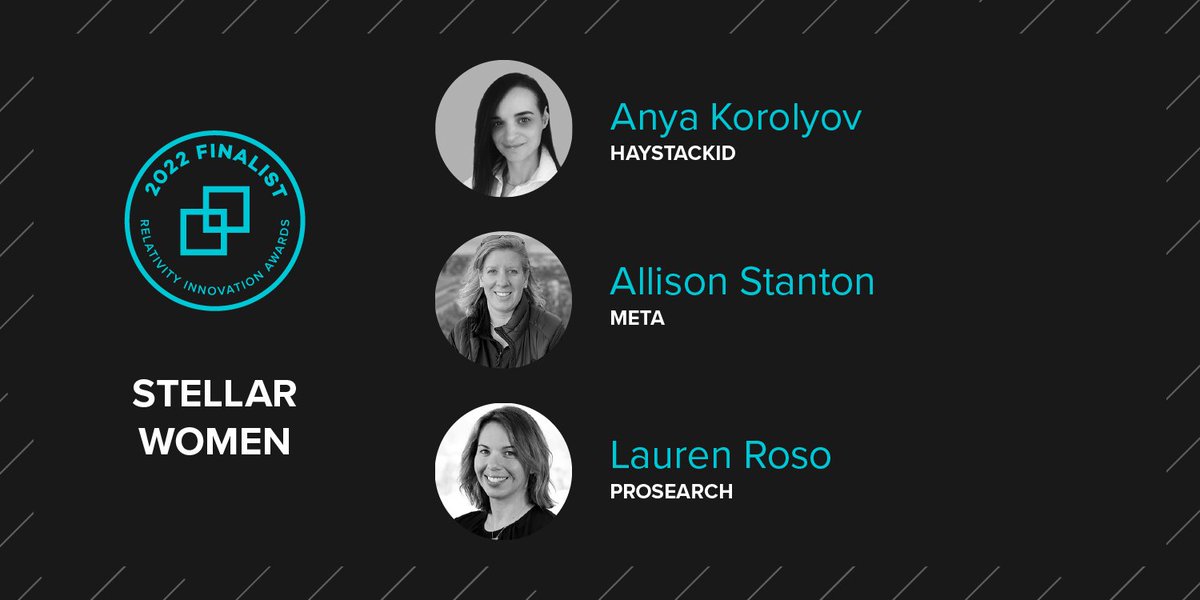 Have you voted for the #RelativityFest Stellar Women Innovation Award yet? Today is your last chance to vote! ow.ly/1cUK50KLWns #StellarWomen #Innovation