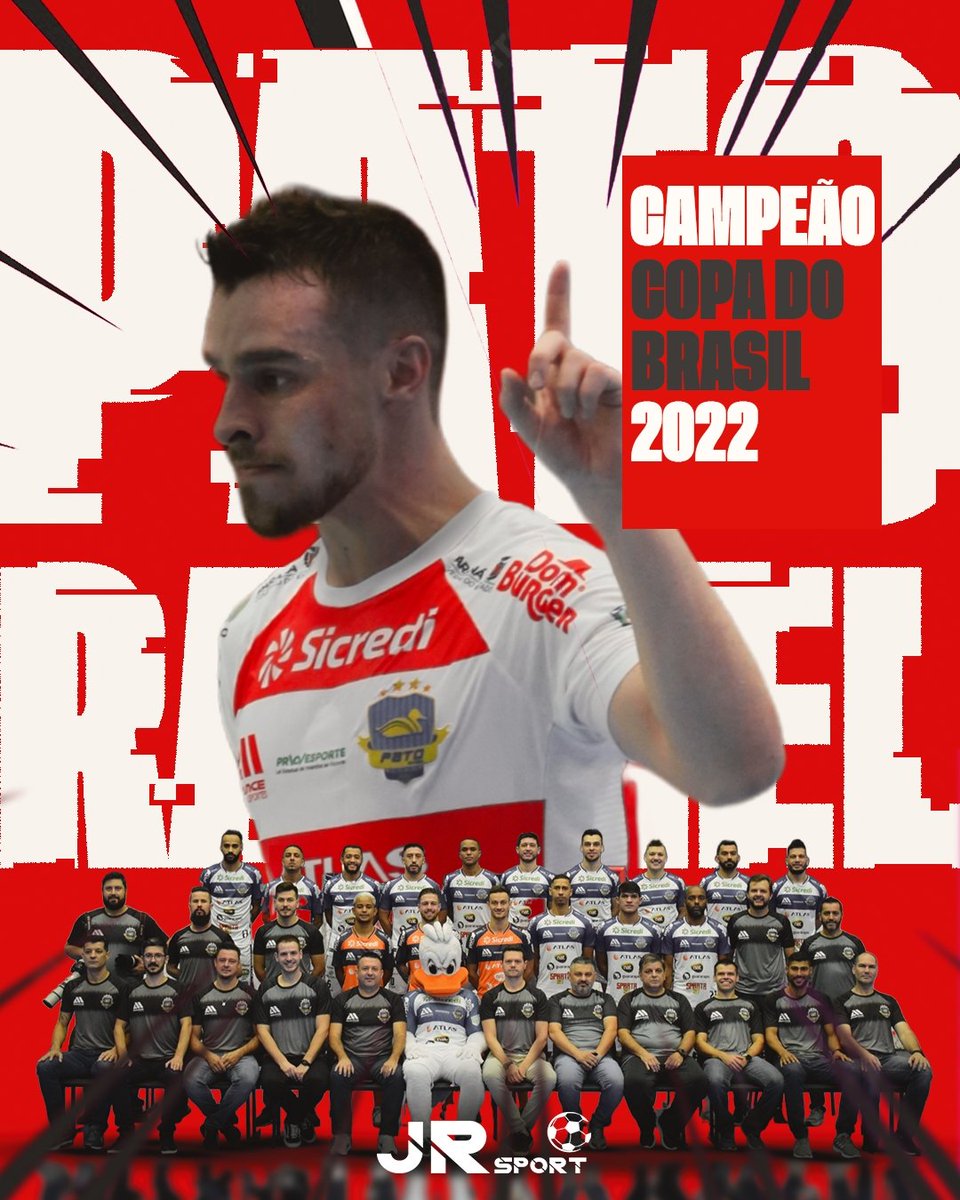 JRSportJR's tweet photo. Nós da JR Sport parabenizamos o nosso fixo @rangel.futsal e o @patofutsaloficial pela conquista inédita da Copa do Brasil 2022, comemorem.

É campeão, É campeão! 🇧🇷
.
#Rangel7 #TeamJRSport #PatoFutsal #LNF #UefaFutsalChampionsLeague 
#Futsal #UCLFutsal #Futebol  @futsal_fans https://t.co/BlxM0uMejn