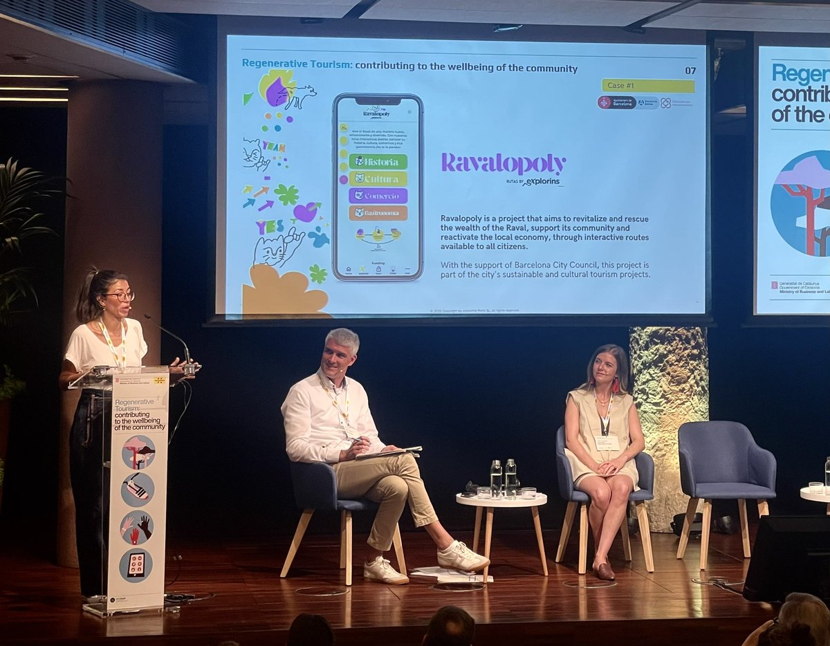 xsunol's tweet photo. @eXplorins presenta els seus projectes #ImpulsemElQueFas @barcelonactiva en la jornada #TurismeRegeneratiu organitzada per @NECSTouR @turismecat https://t.co/CwpmrYW3rz