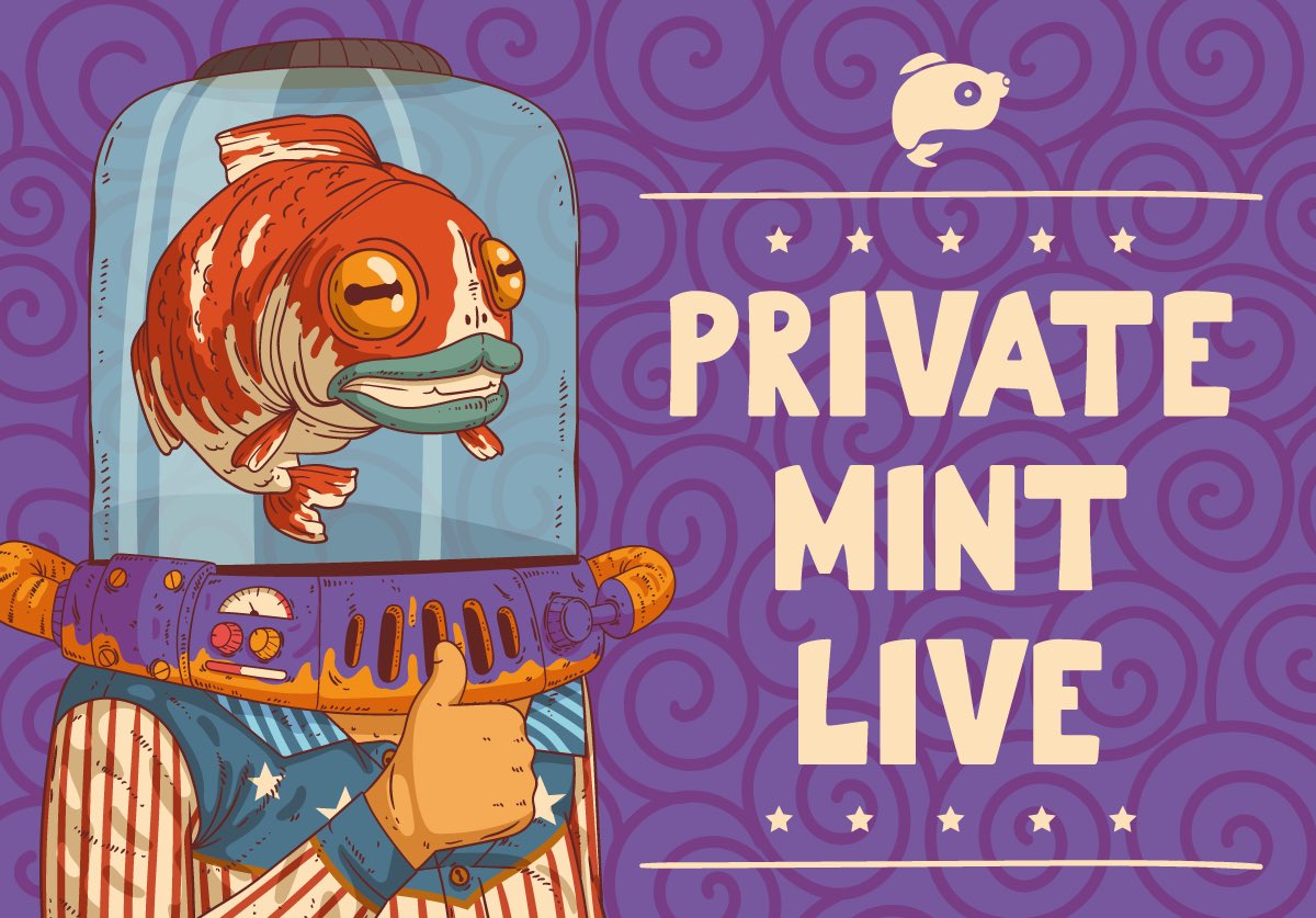 thelakeclubnft's tweet image. 🎉Private WL Mint is live🎉
Now our whitelisted community members can mint their Fishtank Head under the following link 👇
thelakeclub.io/mint
Did you already mint? Let us know in the comments!
#NFTlaunch #NFTdrop #NFTs #NFTspace