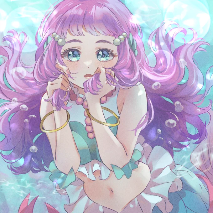 夏の終わり#precure #トロプリ #イラスト 