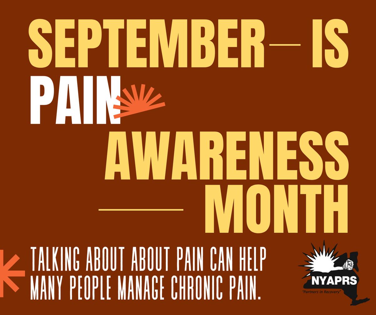Alliance4RR's tweet photo. September is #PainAwarenessMonth—a time to raise awareness about issues related to chronic pain, including the creation of non-judgmental space to discuss pain and its impacts. #PainCounts #PAM22 #PainAwareness #ChronicPainWarrior https://t.co/K6VjDE3pag