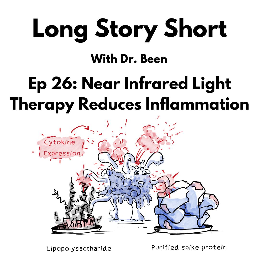 Honest_Medicine's tweet photo. Latest episode of Dr. Been’s series, Long (COVID) Story Short, is up! Watch ‘Near Infrared Light Therapy Reduces Inflammation’ now:
https://t.co/BUrrFQEUAE
@drbeen_medical #drbeen #longstoryshort #infraredlighttherapy #inflammation #covid19 #longcovid #FLCCC https://t.co/ocCMLIJEpL