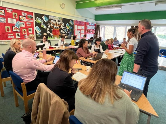 Ed_Authority's tweet photo. Today our Shared Education Team supported the pupil-to-mentor matching session for the @SistersIN_HQ Girls Leadership Programme. 

🤝 Ten post-primary schools across NI are working in collaboration to help develop the next female leaders. #SistersIN https://t.co/ca9uNGH9GQ