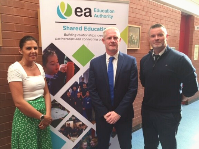 Ed_Authority's tweet photo. Today our Shared Education Team supported the pupil-to-mentor matching session for the @SistersIN_HQ Girls Leadership Programme. 

🤝 Ten post-primary schools across NI are working in collaboration to help develop the next female leaders. #SistersIN https://t.co/ca9uNGH9GQ