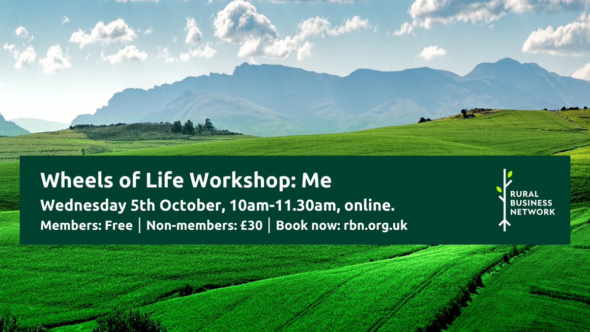 Let me help you overcome the challenges you are facing.

This workshop focuses on what 𝘆𝗼𝘂 want and will help you prioritise some possible next steps and discussions as a family or farming team.

Book now: rbn.org.uk/workshops-even…

#RuralBusinessNetwork
#WheelsOfLife
