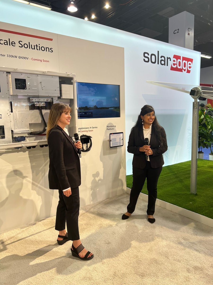 SolarEdgePV's tweet image. We&apos;d like to extend a huge thank you to everyone who came, visited us, and made this event amazing. This year, our booth at RE+ was all about SolarEdge Home and how we&apos;re taking PV safety to the next level. Here are a few of our best moments. 
#SolarEdgeHome #Replus22
