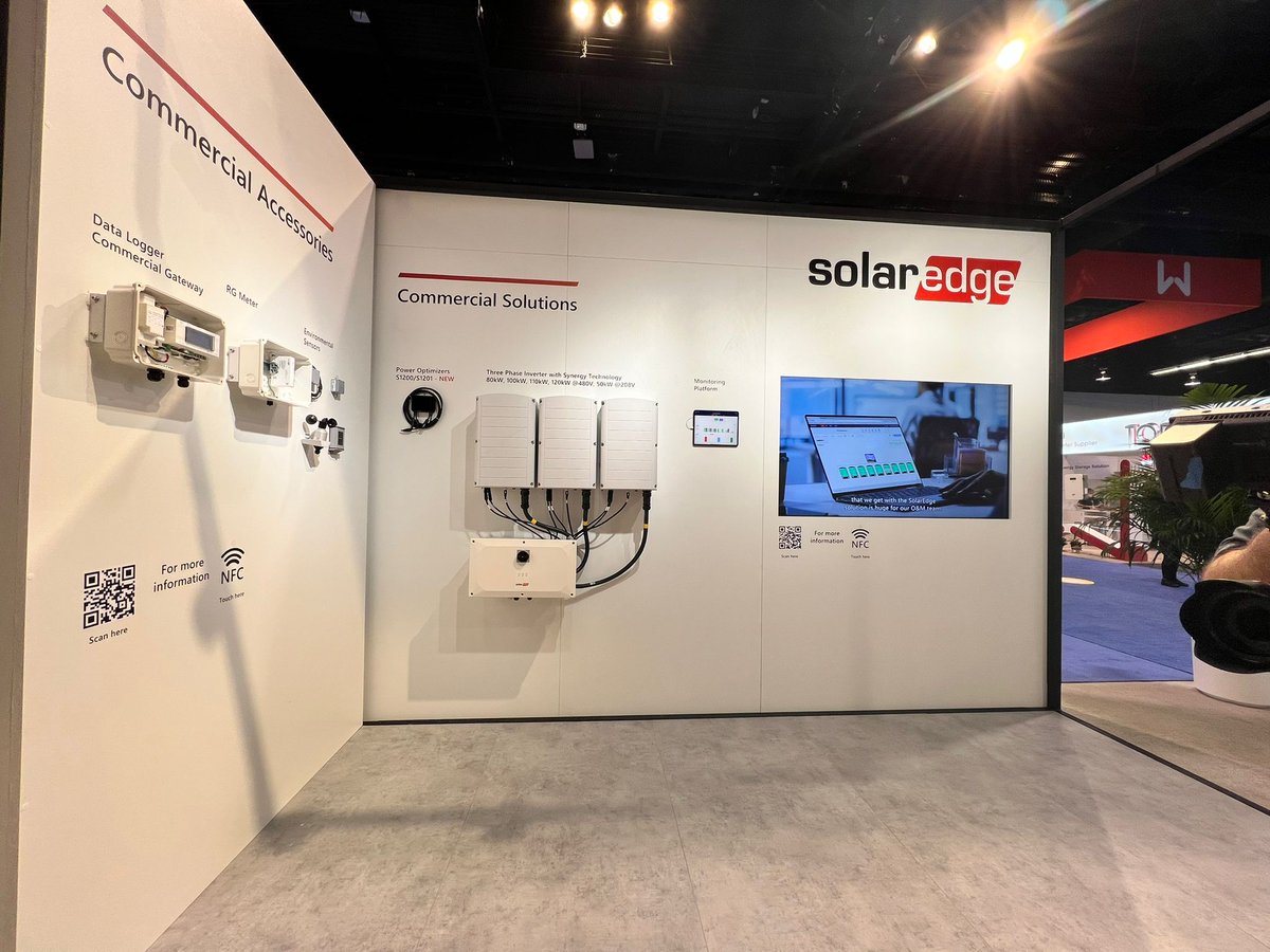 SolarEdgePV's tweet image. We&apos;d like to extend a huge thank you to everyone who came, visited us, and made this event amazing. This year, our booth at RE+ was all about SolarEdge Home and how we&apos;re taking PV safety to the next level. Here are a few of our best moments. 
#SolarEdgeHome #Replus22