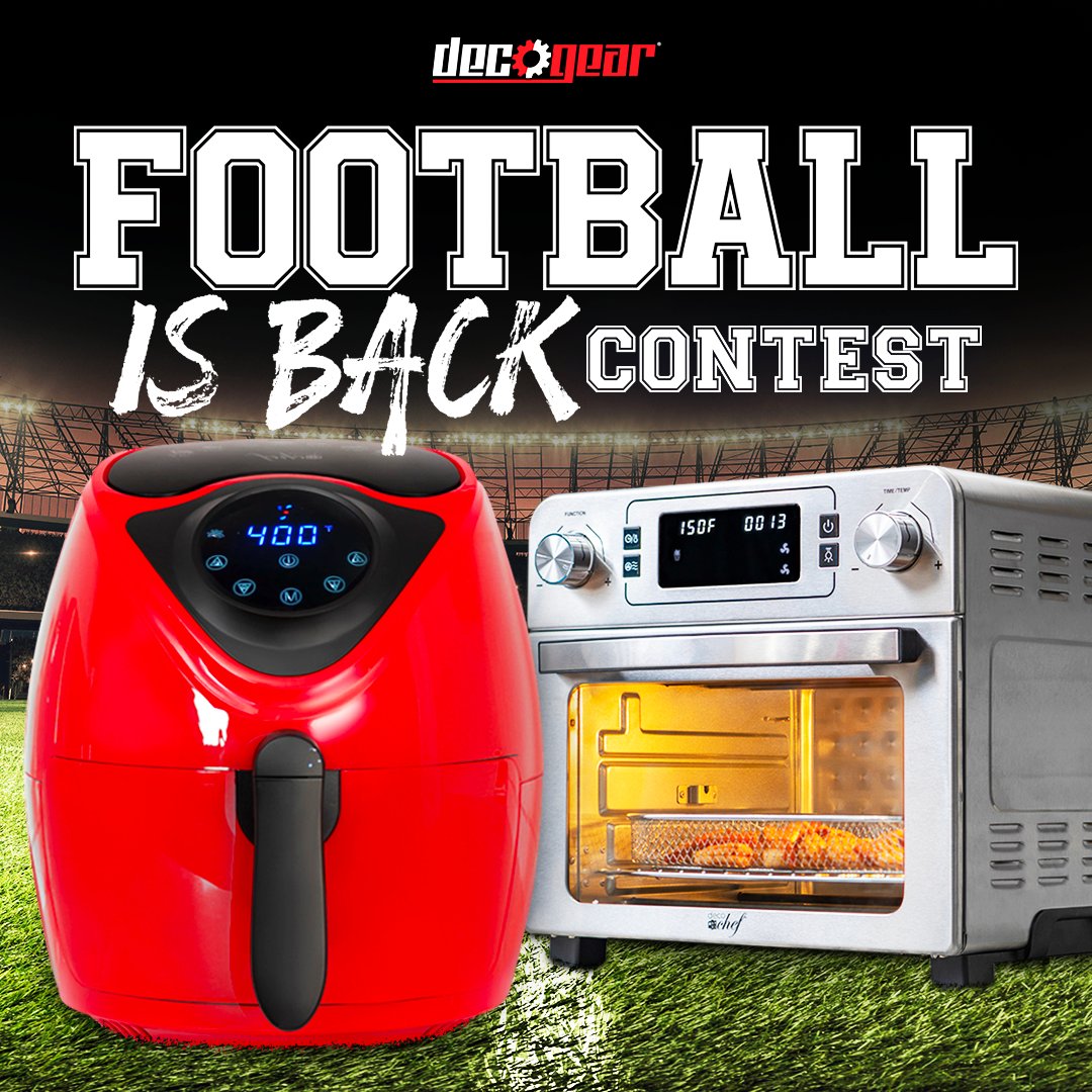 deco_gear's tweet photo. We are giving away 2 Deco Chef Air Fryers - here's how you enter to win!

How to enter: Comment below with what you’d make using the air fryer!

2 winners will be chosen at random at the end of the month

*you get an extra entry if you RETWEET* https://t.co/8qsNHMQHmj
