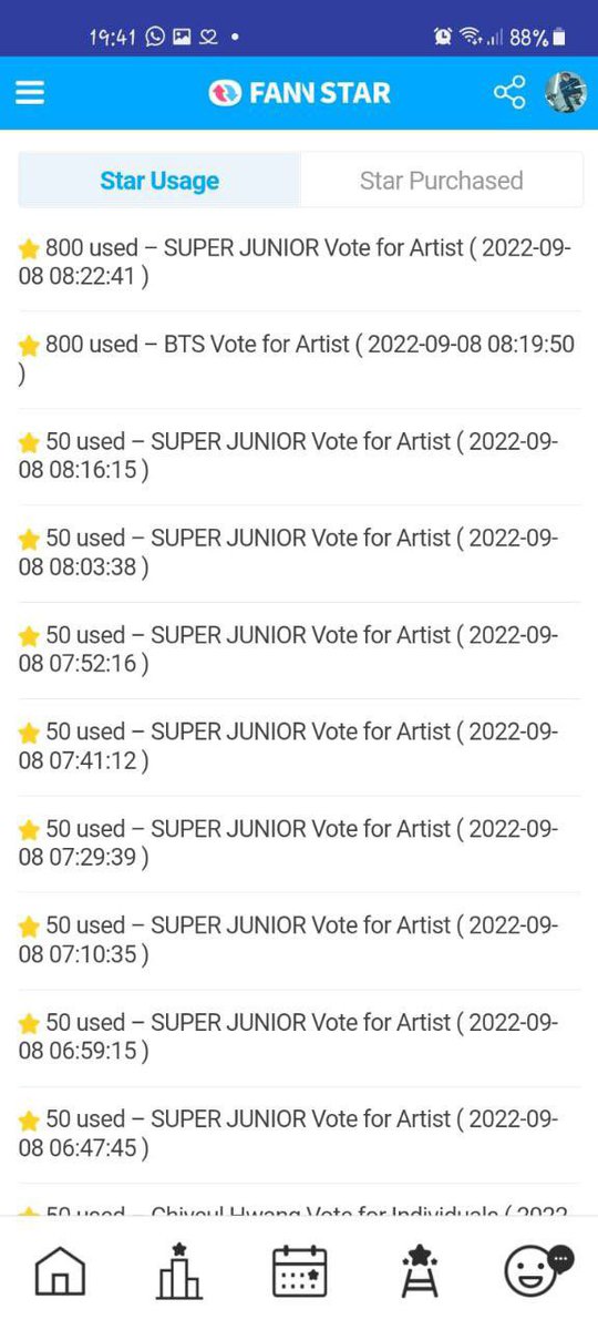 ELFSuJuMexico's tweet photo. Fannstar app is very buggy

1.Votes given to the opponent (the daily max limit of 1000 votes is exceeded)

#팬앤스타_이중잣대
FNS DOUBLE STANDARD
#FNSDOUBLESTANDARD
@thefactnews @thefact_TMA https://t.co/hyK9RhzjbA