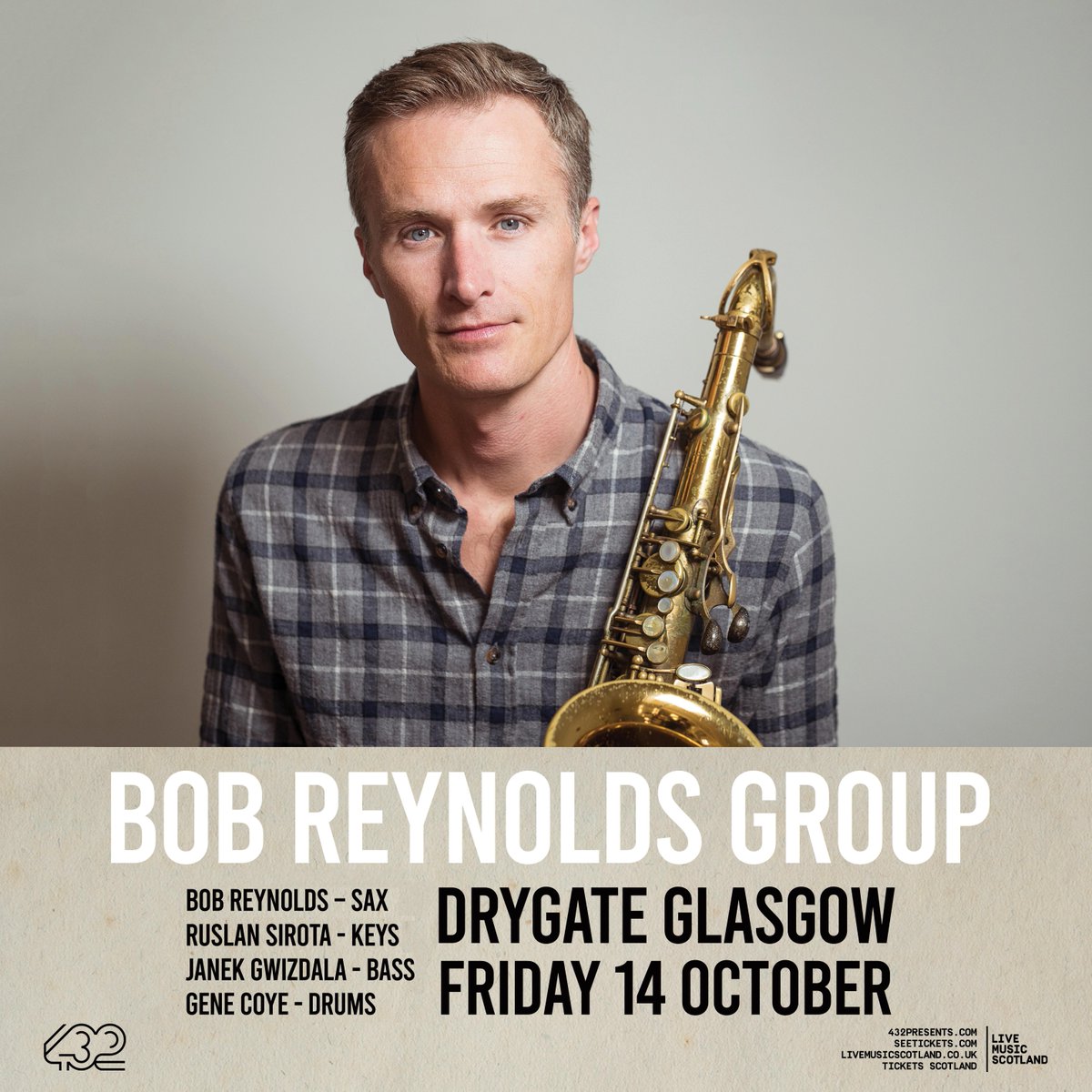 Jazz fans rejoice! 🎷 #bobreynolds - American saxophonist and Grammy Award-winning member of #snarkypuppy - heads to Glasgow for a long overdue live return to Scotland on Fri 14 October 🔥 Tickets on sale now 🎟: bit.ly/2VgGeqA