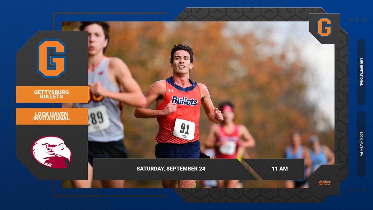 gburgbullets's tweet photo. Men's and women's cross country will run in the Lock Haven University Invitational today! Races begin at 11 AM. 🔶🔷 #GoBullets #BulletsXC https://t.co/ZtoIDpyERR