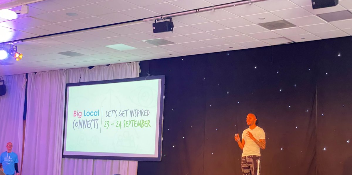 James_E_Masters's tweet photo. Kwajo Tweneboa @KwajoHousing kicking off #BigLocalConnects with #keynotesession #LocalTrust #wheresMatt @GrangeBL @LocalTrust https://t.co/bx22kr7hV9