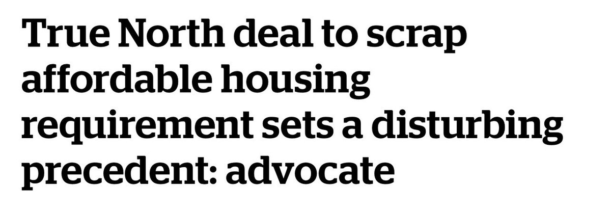 michaeljpblatz's tweet photo. just a few years after weaselling out of a requirement to build affordable housing downtown (but still taking the associated government subsidies) true north now has the audacity to call for more affordable housing https://t.co/2hYGi0Cp3P https://t.co/BMb9nomplK