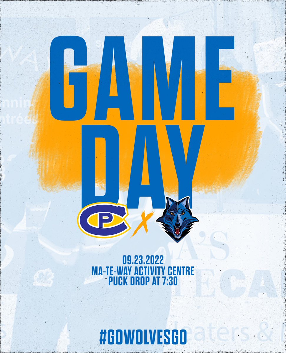 It all starts tonight! Puck drop at 7:30pm, at the Ma-Te-Way Activity Centre. See you there. 🙌🏻