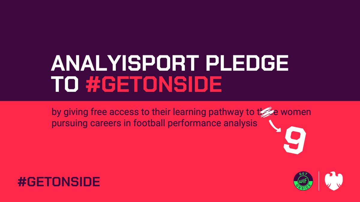 After receiving such strong applications <a href="/analyisport/">Analyisport - Data and Analytics Courses</a> struggled to pick just 3 winners so gave to 9 instead🤯

Congrats to the #WomeninFootball selected for this #GetOnside pledge and thank you <a href="/analyisport/">Analyisport - Data and Analytics Courses</a> for kickstarting the analytics careers of 9 budding football analysts⚽️📊