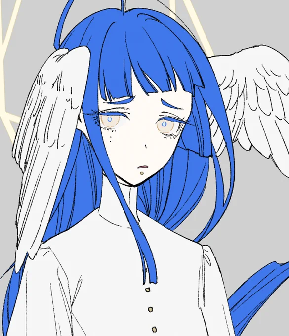 人造天使ウルミエル(左)とアザナエル(右)少年型で双子 