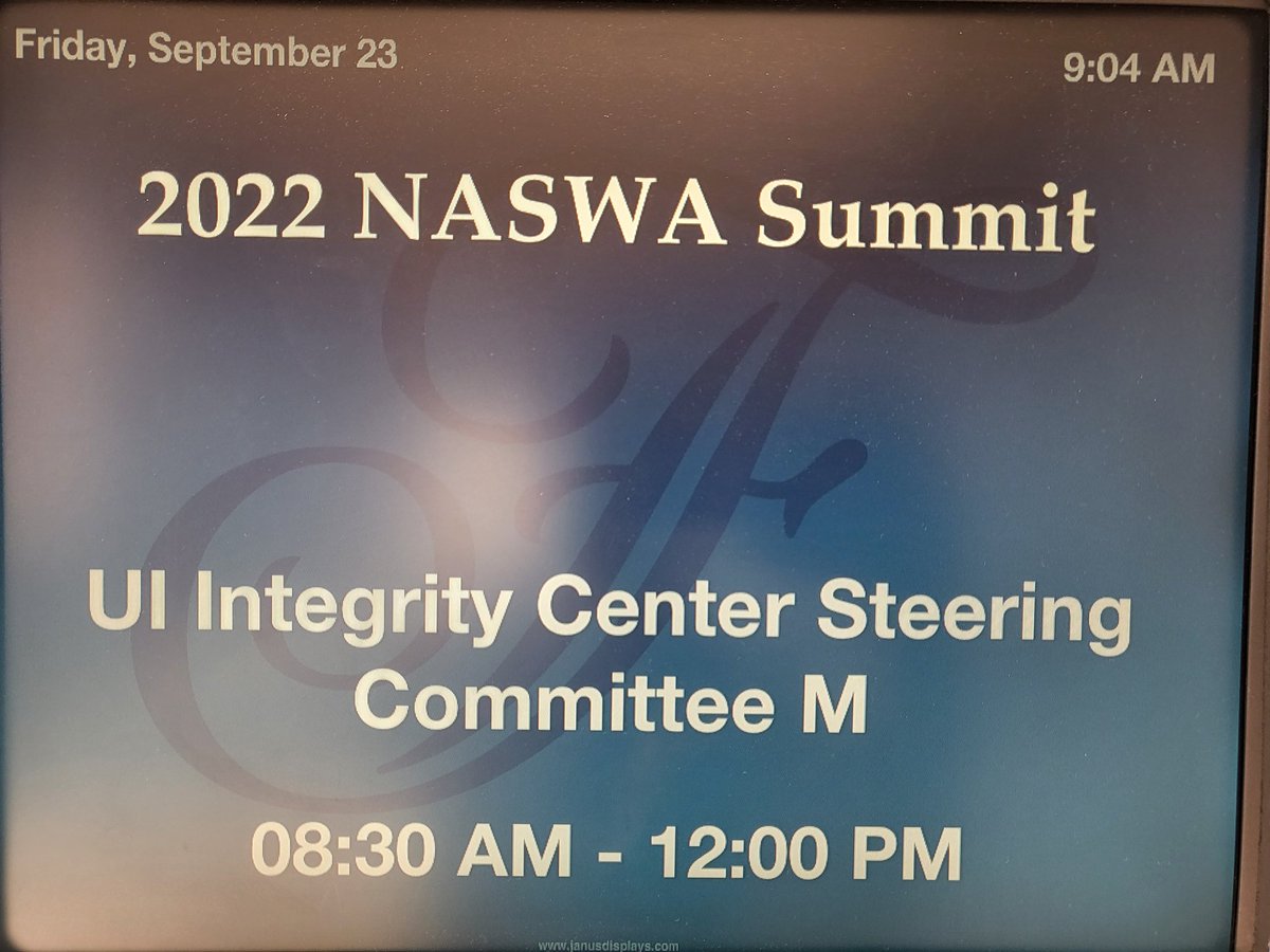 NASWAORG's tweet photo. The UI Integrity Center Steering Committee is wrapping up another great summit! #NASWASummit22 https://t.co/wz0VhS6A9b
