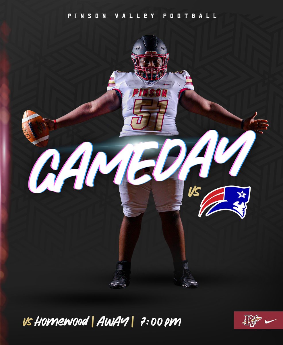 Pinson_Football's tweet photo. Good morning Pinson Valley Faithful!!! It’s Gameday🏈. Time to answer the call and go to work. #FeartheSpear #Tr1be #PinsonMade https://t.co/hoeeVWhM4e