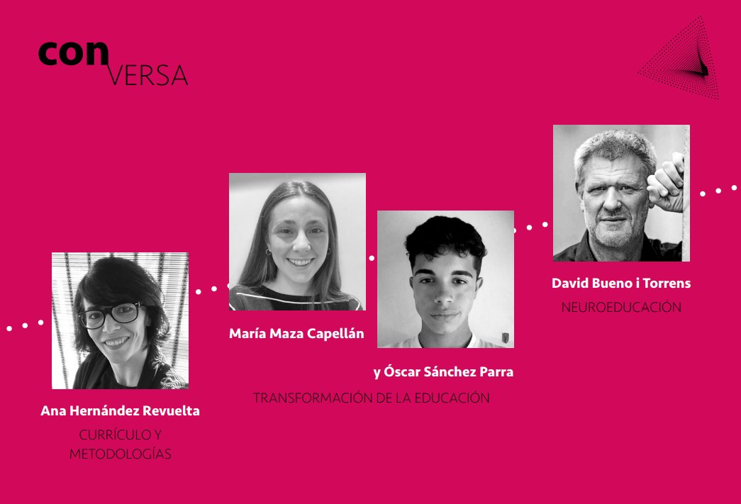 ⏱ En unos minutos, retomamos la actividad en el IV #CongresoInnovaEduca. Por delante, una tarde protagonizada por seis ponencias ‘conVERSA’ centradas en temas como la #Neuroeducación, el #currículum y la #metodologías o la #educacióndigital.
