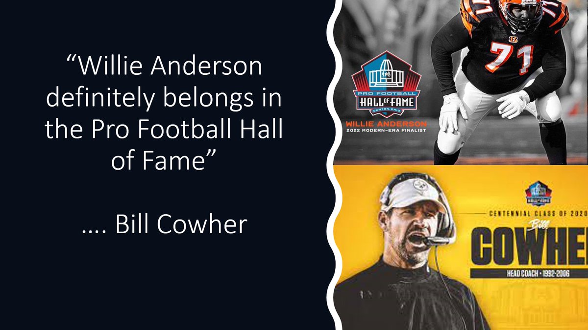 CoachPaulAlex's tweet photo. Bill Cowher endorses @BigWillie7179 
for @ProFootballHOF 

I just recorded a fantastic Zoom call with Coach Cowher which we will be sending to the HOF Voters. 

#bengals #steelers #HOF https://t.co/5KoB8yyI9l
