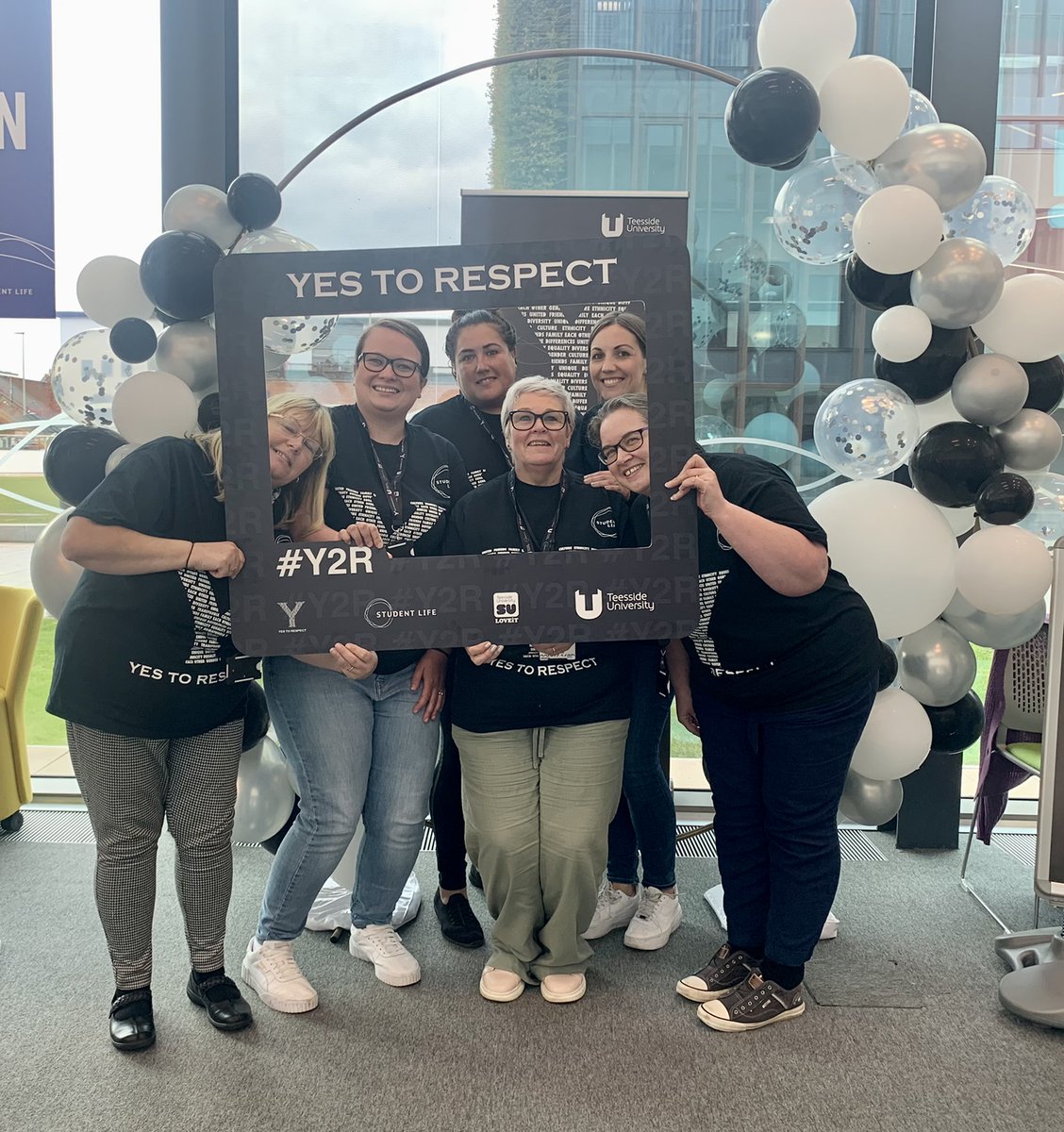TeesStudentLife's tweet photo. Our specialist Non-Medical Help team have pledged their respect! Have you? Sign up to our campus pledge and be entered into a prize draw, either in person at the Student Life Building, or online via https://t.co/Zfeixk6rb5 Say #YestoRespect #Y2R https://t.co/4cFwgoDOeD