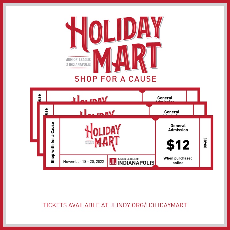 JLIndianapolis's tweet photo. Tickets for the Junior League of Indianapolis’ annual Holiday Mart are now on sale! Order tickets today at https://t.co/8xUq6MqxMG to secure our advance prices: Shoppers’ Eve are $50 and General Admission are $12.  #juniorleague #indianapolis #holidaymart https://t.co/KogFsfEebI