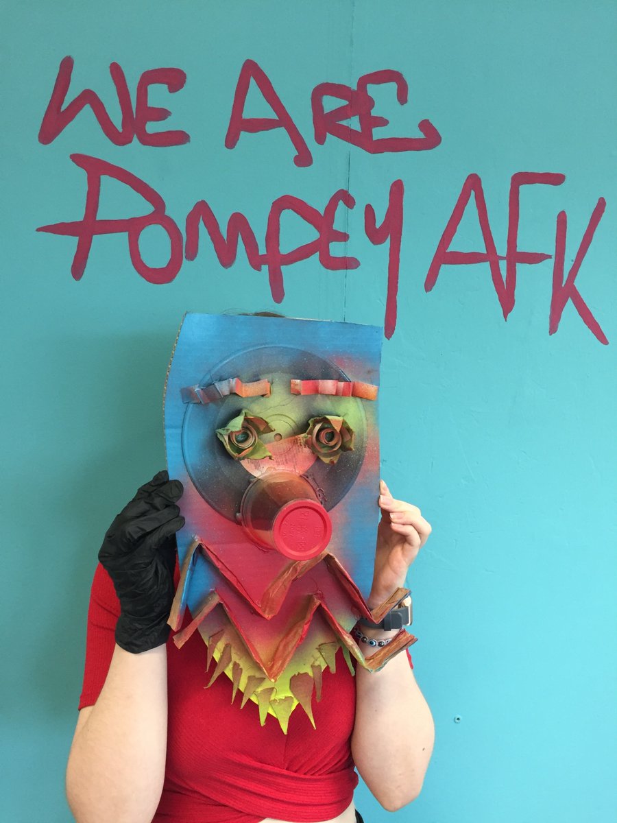 Check out these wonderful masks made by incoming first years on Illustration BA (Hons) at Portsmouth #UoP #CCI #Portsmouth #pompeyillustration #ADP #FreshersWeek