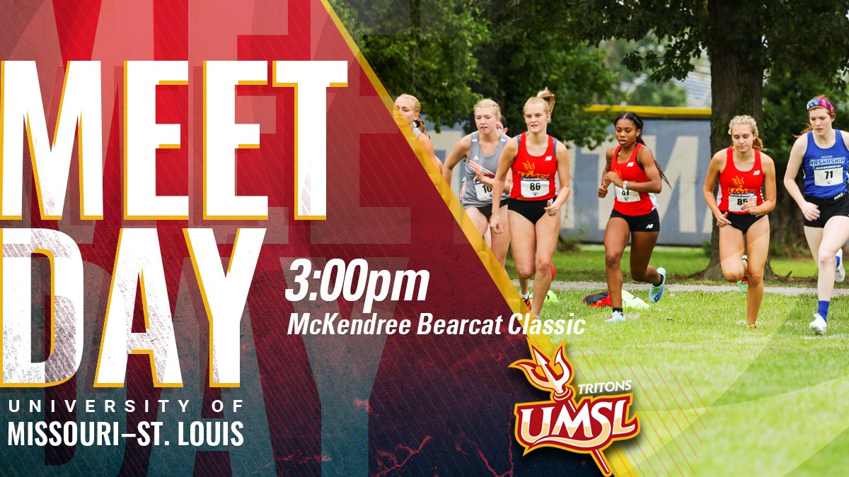 UMSLAthletics's tweet photo. .@UMSLXCTF returns to the course this afternoon as it competes in the McKendree Bearcat Classic in Lebanon. The men will run an 8K starting at 3 p.m. with the women's 5K to follow at 3:45 p.m. #GLVCcc #FeartheFork 🔱 #tritesup #gotrites
📊- https://t.co/4pgcKzf84u https://t.co/0XtrjvEVGZ