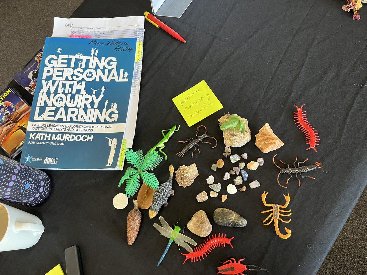 mareewhiteley's tweet photo. @beckycarlzon After a wonder-full day of #learning with @kjinquiry today, my palette is full of purposefully curated opportunities to
1)Connect (with people, ideas, objects & stories)
2)Notice & Listen #place #context
3)Play & think #MakeThinkLink
#PurposefulPedagogies #LearningPowerApproach https://t.co/vcL5B1OLj8