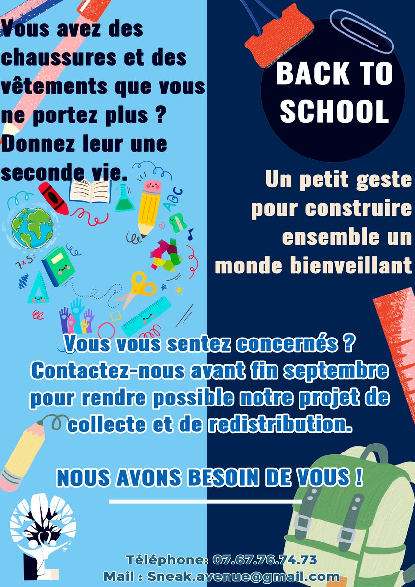 BdeIsart's tweet photo. Coucou ! 👋

Des étudiants de l'école organisent un chouette projet !

Ils organisent une collecte de chaussures et de vêtements au profit de familles et d’étudiants démunis. Alors si vous souhaitez leur apporter votre aide en donnant des affaires que vous ne portez plus 👟 https://t.co/YW0y1V4j3k