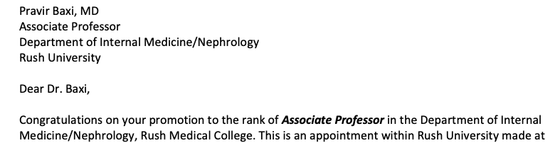 Proximal_Baxi's tweet photo. Truly thankful to all that have provided me the years of guidance, support, and opportunities. Grateful to be a part of @Rush_Nephrology @RushDOIM family - as we say #RushRules #RushRenalRules. Motivated to work even harder. 
#FridayVibes https://t.co/c2pGhC2mCY