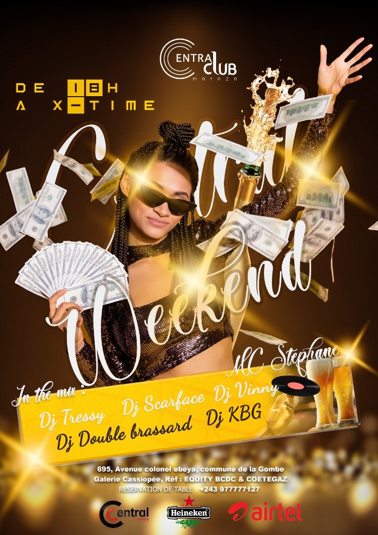 central_clu's tweet photo. #VENDREDI_BRUITS votre rendez-vous de tous les week-ends 🍾🎉🍾 
#CENTRAL_CLUB avenue colonel ebeya 695 https://t.co/wbu8vm189T
