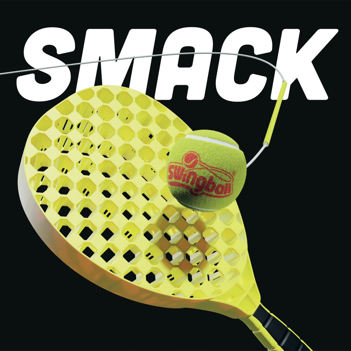 How hard do you smack the ball when playing Swingball?