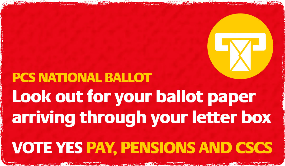 PCS Union on Twitter "The PCS national ballot paper which will be