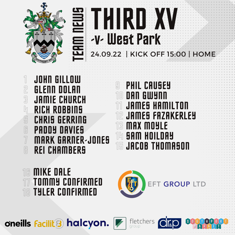 SouthportRFC's tweet photo. ๐ ๐๐๐๐ฆ ๐๐๐ฐ๐ฌ | Here is the weekend team news for the #FirstXV, #SecondXV, #ThirdXV, #Colts & @SouthportLadies: