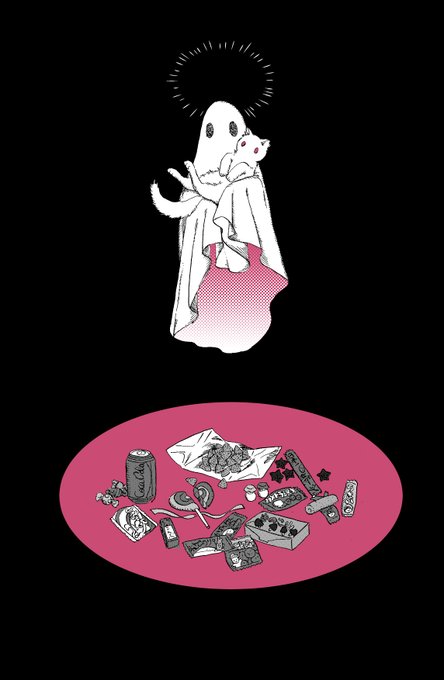 ハロウィンが待ちきれなくて来ちゃったおばけ 
