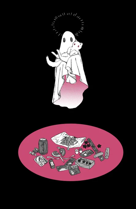 ハロウィンが待ちきれなくて来ちゃったおばけ 