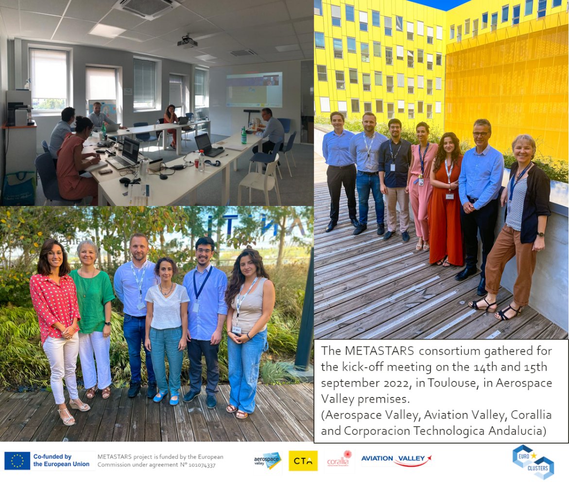 AerospaceValley's tweet photo. [ #EUROPE ] L’Eurocluster #METASTARS, une nouvelle initiative européenne à destination des PMEs du secteur Aerospatial et Défense lancée par @AerospaceValley, @coralliaorg, Aviation Valley &amp;@CTAndalucia.

🌐 https://t.co/mK4hzZXZNd

#Euroclusters, #ECCP #ASD #Aerospace https://t.co/J4IRCkNTXU
