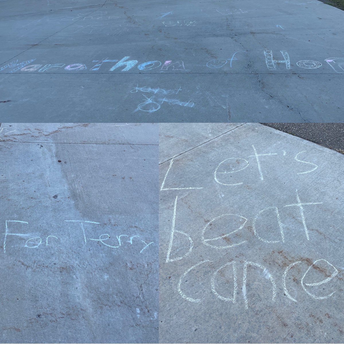 ThiessenCLT's tweet photo. Itβs our #marathonofhope day today @CollegeParkLPSD and Iβm loving seeing the inspiration at our starting point. #runforterry https://t.co/cd0R1R3Tni