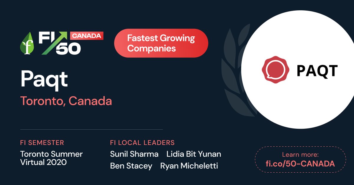 founding's tweet photo. 🇨🇦 Happy to announce that @OrbiseedNA, #Paqt, @Finliti, and #AgXactly were selected to the #CanadaFI50! Check them out at→ https://t.co/Gpi44nLLIT
Congrats, #founders: Jack Liu, @JennySchell, @Shk_Anatolii & Russell Cole
@FoundingTO @SunilSharmaCo #TorontoStartups #FIworldwide https://t.co/JA4cApejsh