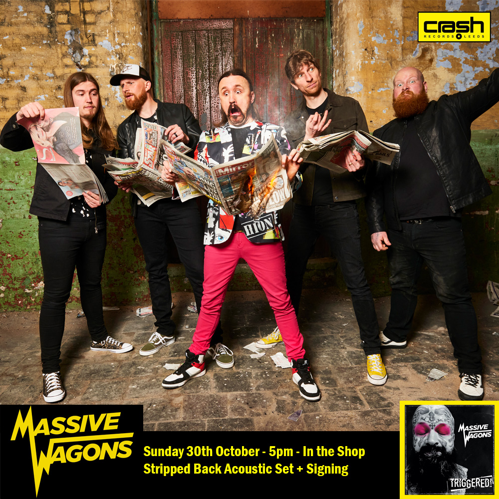 EaracheRecords's tweet photo. Who will be heading to @Crash_Records on 30th October for a special stripped back acoustic set + signing in store with our rock juggernauts @MassiveWagons?!

Secure your spot at https://t.co/DLLbYZJA2O https://t.co/Dc2VhFk22U