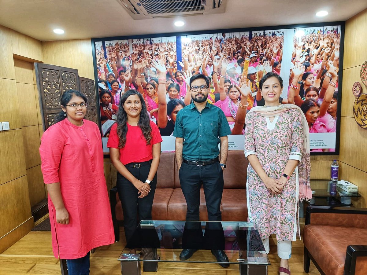 CEO JEEViKA meets Dr. Shagun Sabarwal, South Asia Region and Global Monitoring, Learning and Evaluation Director , WomenLift Health and team members of The Abdul Latif Jameel Poverty Action Lab (J-PAL) on Process Evaluation & Impact Assessment of Satat Jeevikoparjan Yojana (SJY)