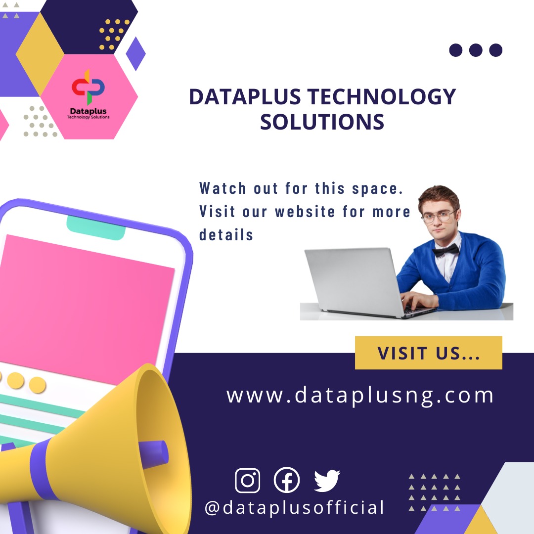 GlobbOfficial's tweet photo. DataplusNG is an intriguing tech company that deal with everything that takes your business from traditional to digital. Watch out for this space.
#dataplusofficial #dataplussays #digitalmarketing #digitalbusiness #technology #techcompany #businessowner #trends #TrendsOnFire https://t.co/in1Z4T6vru