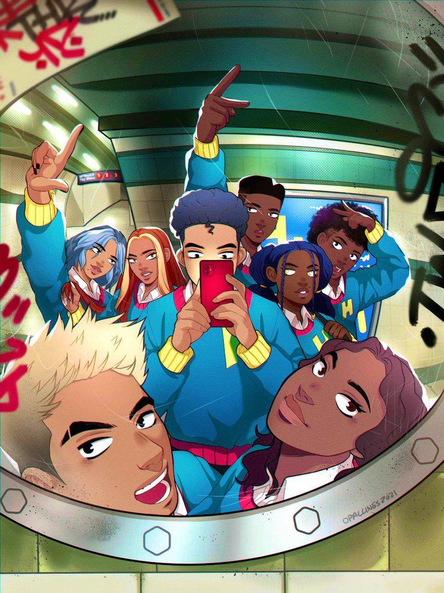 opal_lines's tweet photo. Hey #LatinxsCreate #LatinesCreate !

I’m Lucy, a Dominican illustrator and sequential artist working on her first long form comic called Heroes Circle! My work surrounds Caribbean culture across the diaspora and anime influences✨ https://t.co/1j9t6AB2SP